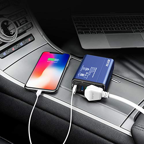 BESTEK 150W Power Inverter DC 12V to 110V AC Converter 4.2A Dual USB