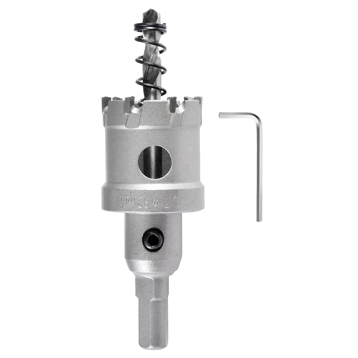 KATUR TCT Carbide Hole Saw Drill Bit 32mm, Tungsten Carbide Tipped Hole Cutter, Heavy Duty Industrial Grade Hole Cutter for Stainless Steel, Metal, Iron, Alloy, Copper, Wood, Plastics