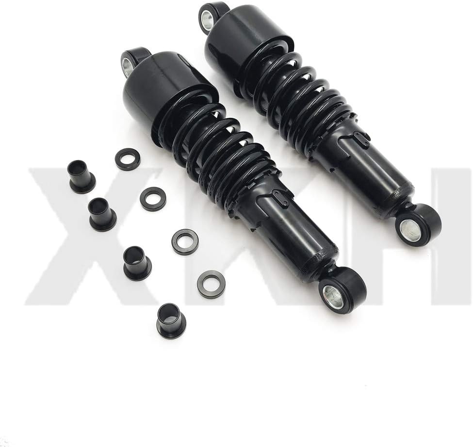 SMT- Black 10.5" Slammer Lowering Shocks Pair Compatible With 84-2013 Harley Sportster 883 1200 [B07JN2JTB5]