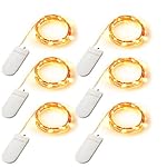 6 PCS Fairy Lights Fairy String Lights Battery Operated 7.2ft 20 Leds YIHONG Firefly Lights Starry String Lights For Wedding Centerpiece Thanksgiving Dinner Party Christmas Decoration,Crafting