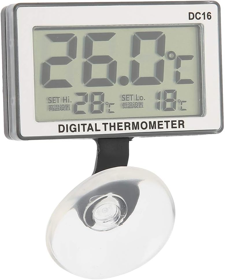 Aquatic Suction Cup Aquarium Diving Thermometer Submersible Cupula for Fish Tanks Mini Alarm of Temperature Meter aquatic equipment - Image 3
