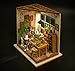 Rolife Wooden Dollhouse Miniature Kit with Led Light and Accessories- Diy Mini House Kit Crafts-3d Wooden Model Building Set-Best Birthday Mothers day Gifts for Boys & Girls (03 Studio)