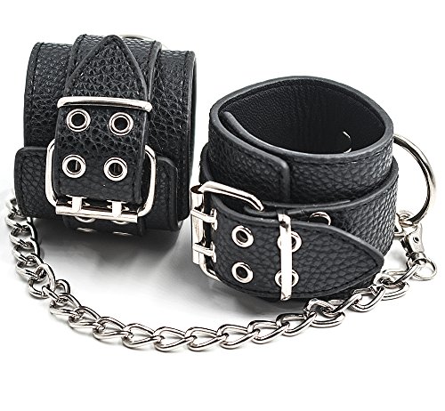Handcuffs - leather handcuffs for women men with chain …