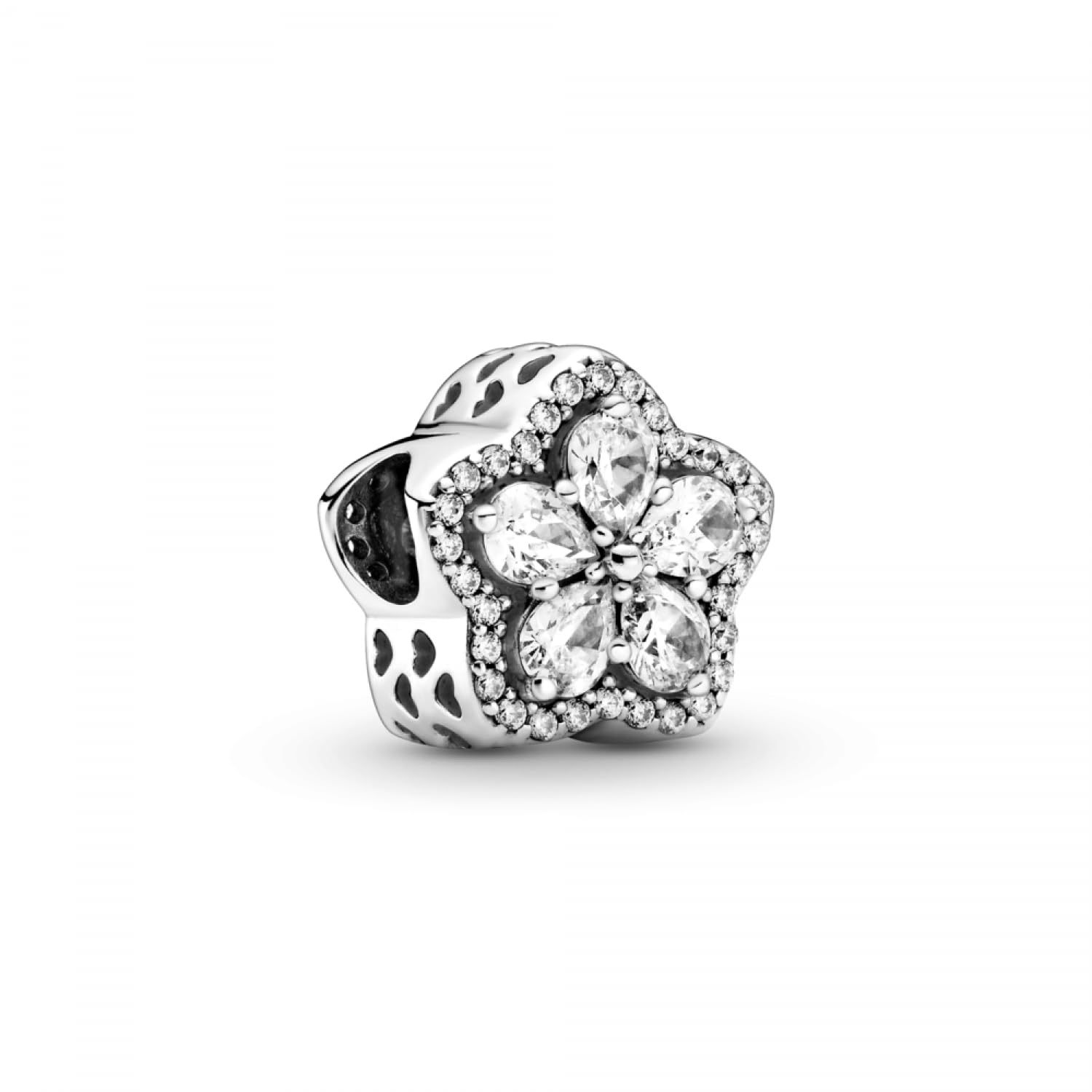Pandora Timeless Sparkling Snowflake sterling silver charm with clear cubic zirconia