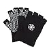 Gaiam Grippy Yoga Gloves, Black/Grey