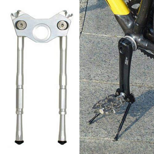 Gearoop Bicycle CoolStand Alloy Adjustable Side Stick 33-39mm, Silver, ST1915