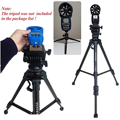 HOLDPEAK 866B-APP Digital Anemometer Handheld APP Wind Speed Meter for Measuring Wind Speed, Temperature, Wind Chill with Backlight (Black)