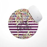 Just Breathe Mouse Pad - Neoprene Inspirational Quote Mousepad, Office Space Decor, Home Office, Computer Accessories