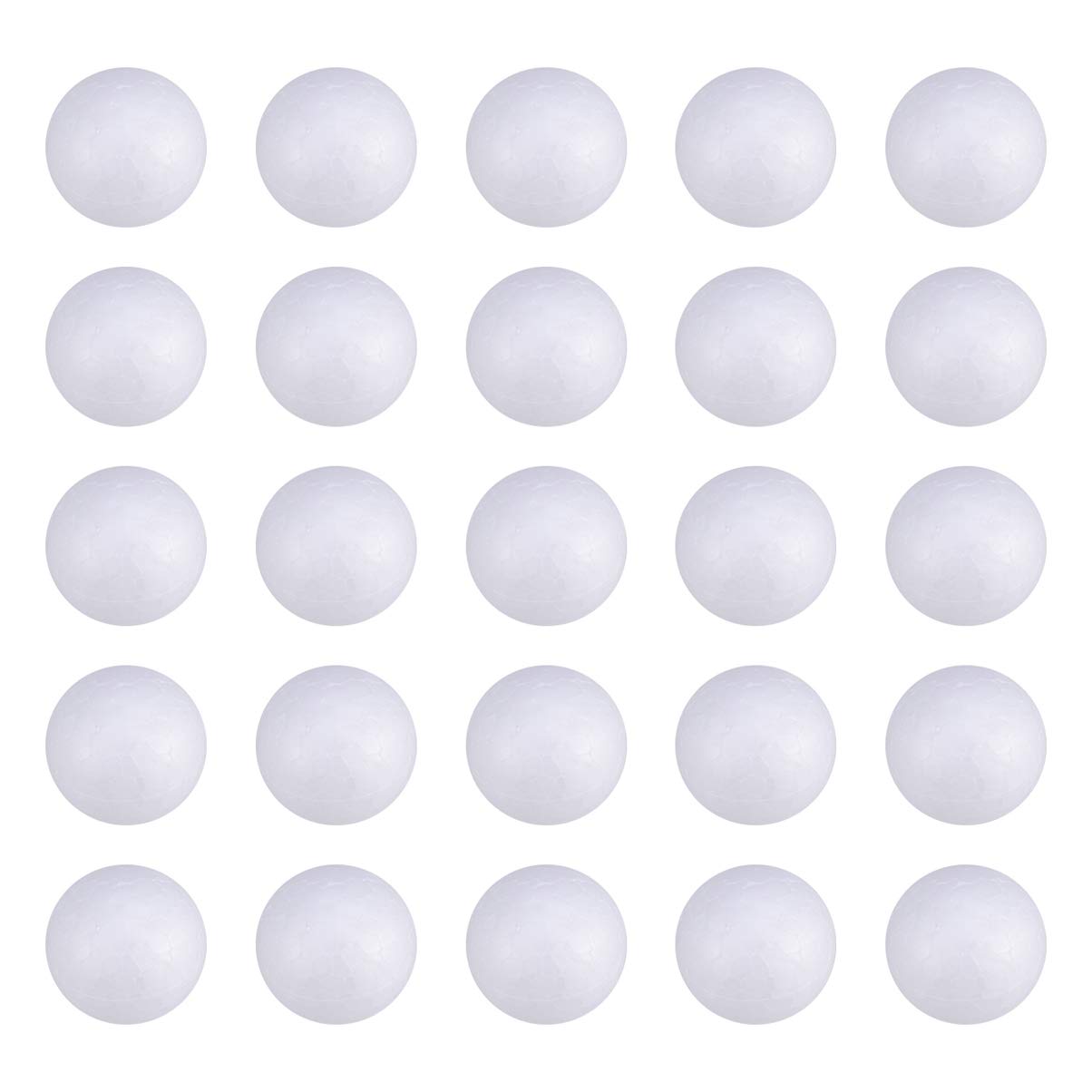 100pcs White Foam Balls - Christmas Craft Balls Art Decoration 3cm