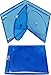 (25) Blue Blu-Ray 3 Disc Capacity DVD Boxes Cases with Screenprinted Logos - 12 mm - BR3R12BL