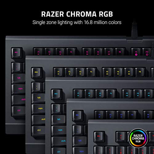 Razer Cynosa Lite Gaming Keyboard Customizable Single Zone Chroma RGB