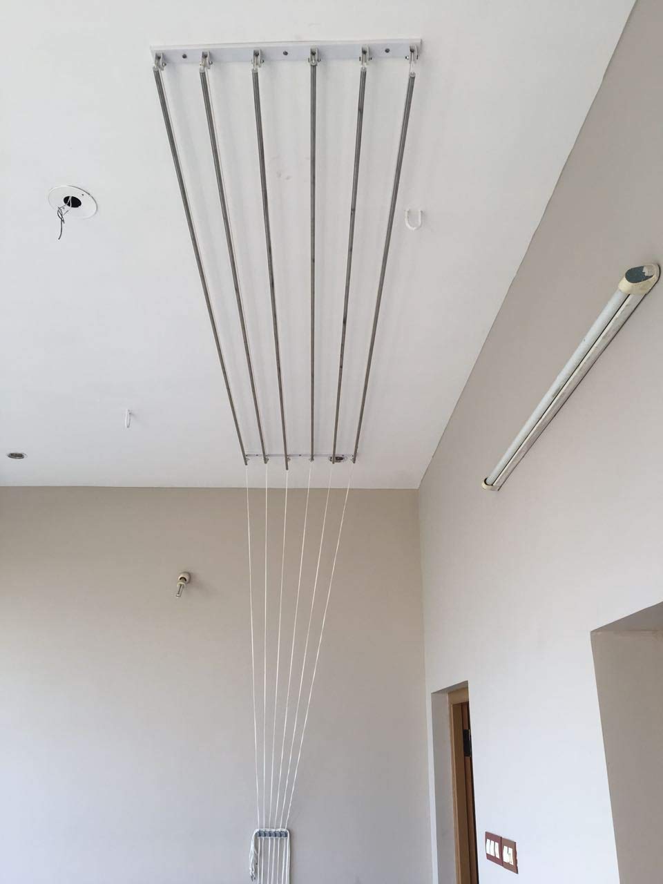 Shrijith Fianza Stainless Steel Ceiling Mounted Clothes Drying