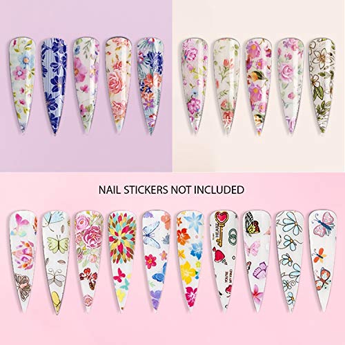 SXC G-16 Nail Art Foil Glue Gel for Foil Stickers Nail Transfer Tips Manicure Art 15ML 2 Bottles UV LED Lamp Required Soak Off - Thumbnail 5