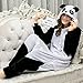 Adult Onesies for Women Men Teens Girls Panda Pajamas Onsie Animal Halloween Costume Kigurumi,White Panda,M Fit Height 63