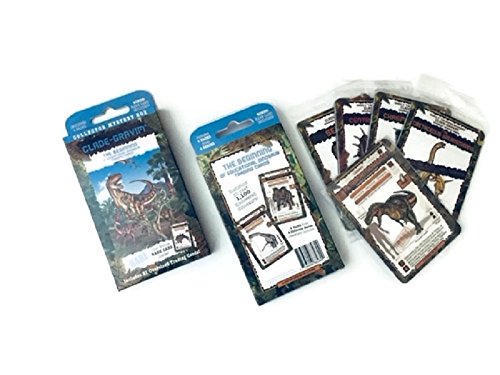 Clade-GravimÂ® Trading Cards Boys Dinosaurs Collector Mystery Box Educational Dinosaur 4 packs from 4 Series Adults Girls