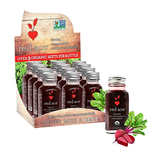 Red Ace 100% Organic Beet Juice Shot, Nitric Oxide