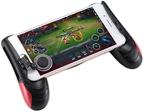 Yesyes For PUBG Game Controller Mobile Joystick Gamepad Ergonomic Design Handle Holder (Red)