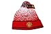Manchester United FC Authentic Official Licensed Product Soccer Beanie (Red white)