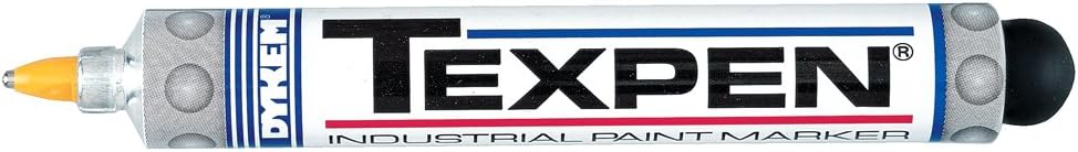 Texpen Industrial Ball Fine Tip Paint Marker Yellow