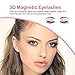 HOMFUL Upgraded Magnetic Eyelashes, Dual Magnetic Eyelashes, Glue-Free 3D Reusable Full Size Eyelashes, 0.2mm Ultra Light Weight Eyelashes with Natural Look & Premium Quality, Best for 2019