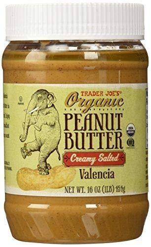 Organic Peanut Butter Crunchy Salted Valencia by Trader Joes