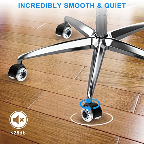 Office Chair Wheels ReplacementHeavy Duty Rubber Wheels for Office