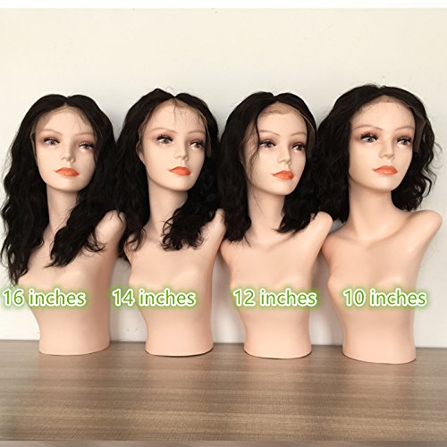 150% 9a pre plucked frontal lace wig with brazilian vir…