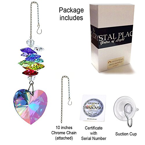 image for CrystalPlace Crystal Suncatcher 3 inch Crystal Ornament Aurora Boreali