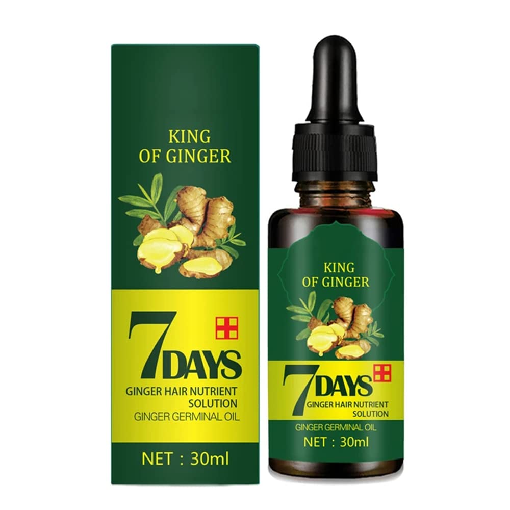 Hair Growth Serum, Hair Care Products, Ginger Hair Serum, Fast Hair Growth & Thickening Oil, Stop Hair Loss, Grow Hair Fast, Hair Loss Treatment for Women & Men(30ml)