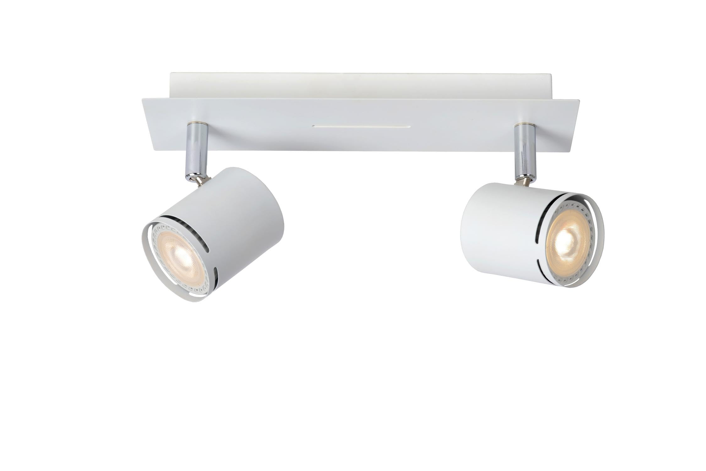 LUCIDE RILOU - Ceiling Spotlight - LED Dim. - GU10-2x5W 3000K - White