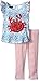 Mud Pie Little Girls' Toddler Two Piece Set Sleeveless, Red Crab, 2T