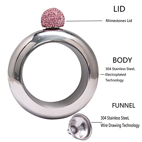 Humphrey Amelia Booze Bangle Bracelet Flask Alcohol Bracelets Flasket