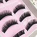 5 Pair False Eyelashes, AMA(TM) Women Lady Girl Natural Handmade Long False Eye Lashes Extension Voluminous Eyelashes Cluster Makeup (Black)