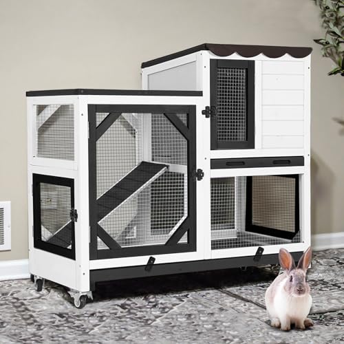GUTINNEEN 2-Story Rabbit Hutch