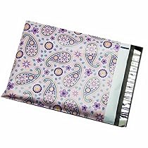 100 10x13 Purple Paisley Poly Mailers Shipping Envelopes Bags 10
