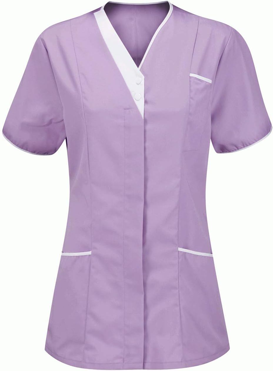 V Neck Style Nurses Tunics Healthcare Hospital Medical Dentists Work