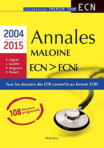 Annales Maloine Ecn Ecni 2004 2015 Télécharger Pdf De - 