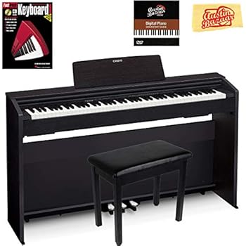 Casio Privia Px 870 Digital Piano Black Bundle With Furniture Bench Instructional Book Online Lessons Austin Bazaar Instructional Dvd And