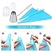 WEBSUN 28 PCS Cake Decorating Supplies Kit - 23 Icing Tips, 2 Silicone Pastry Bags, 2 Reusable Plastic Couplers & 1 Cleaning Brush. Professional Baking Supplies Frosting Tools Set for Cupcakes Cookies