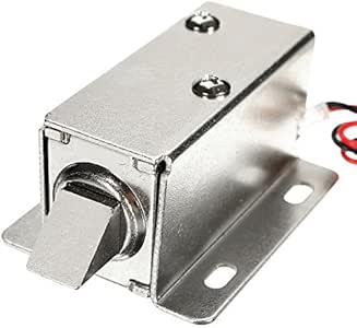 Hitsan - Cerradura de puerta para armario de 12 V CC 1,1 A con cierre