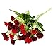 SOLEDI 1 Bunch 25-stem Artificial Flower Dianthus Caryophyllus Carnation Fake Silk Flower Plastic Flower Arrangement Wedding Party Home Garden Decor Room Decoration New