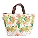 EUBUY Insulated Cooler Waterproof Women's Lunch Picnic Tote Bag Travel Zipper Organizer Box (Green Leaf)