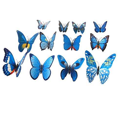 Futureshine 3D Butterfly Wall Sticker, PVC Without Magnet DIY Wall Sticker, Artificial Butterfly Dec - //coolthings.us