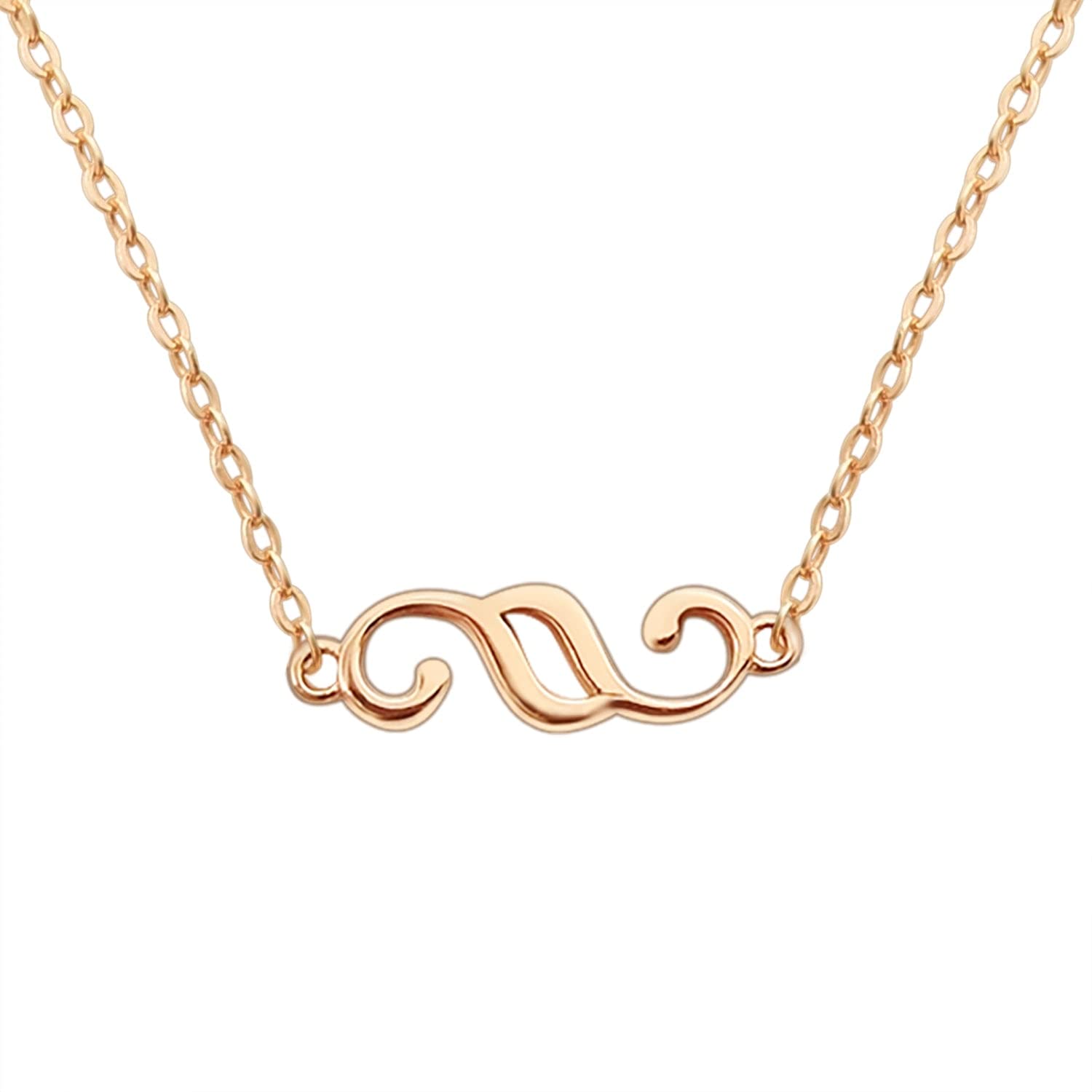 Lawellery Paragraphs Pendant Chain 925 Silver Necklace Jewellery for Law Gold-Plated – Rose Gold (40 cm Length)