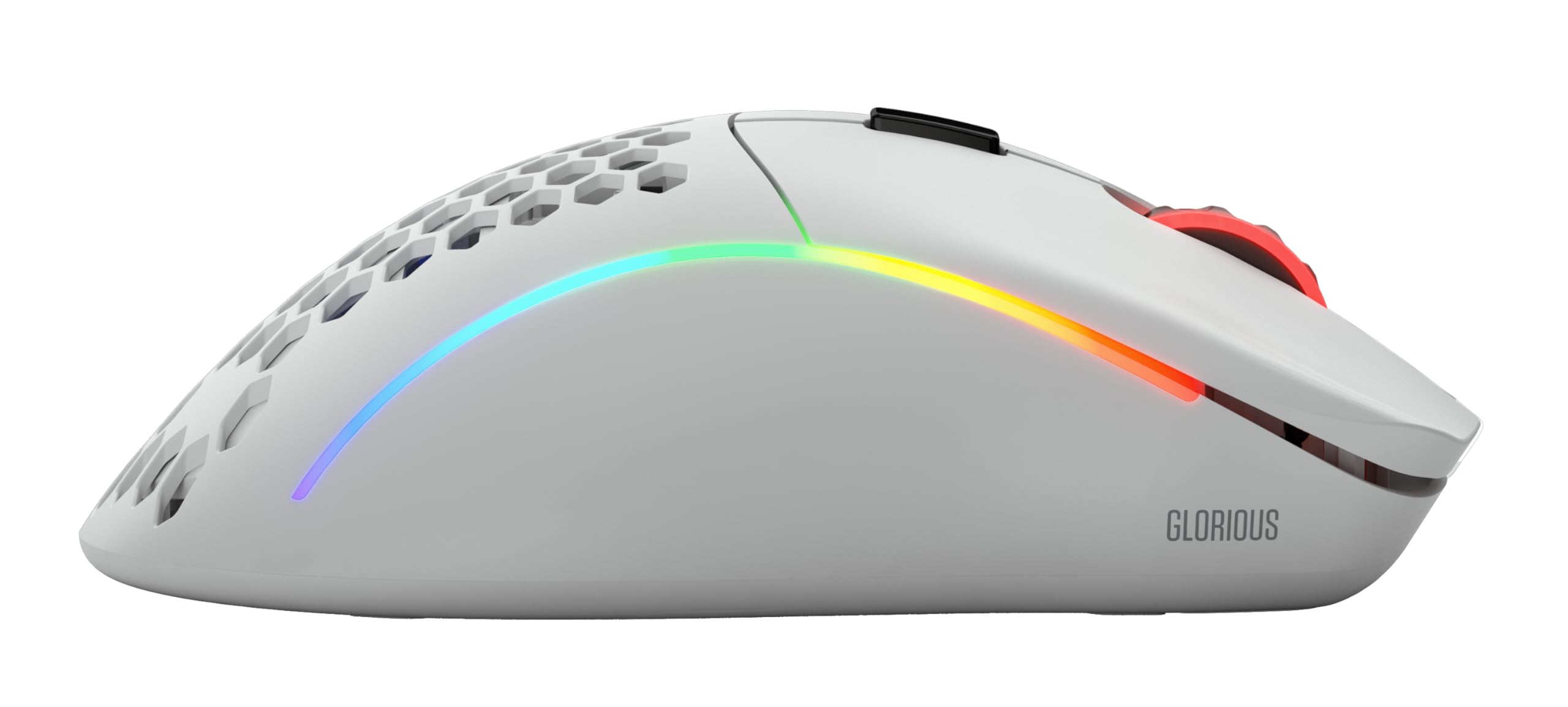 GLORIOUS Model D Wireless Gaming-Maus, 69g, BAMF Sensor, 2.4GHz, Mattweiß 5