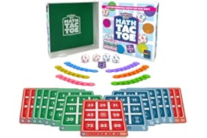 Semper Smart Games PlaySmart Dice Math-Tac-Toe Math Game: Get Sharp on Mental Math with a Fun New Twist on a Timeless Classic! Multiple Skill-leveled Math Bingo Made Fun for 8 and up!