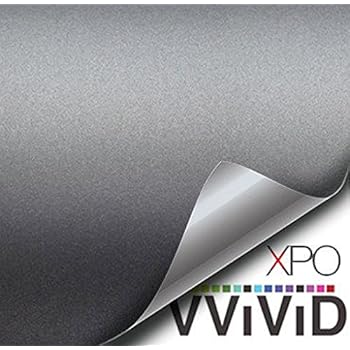 VViViD XPO Matte Gun Metal Vinyl Wrap Roll with Air Release Technology (10FT x 5FT)