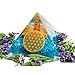 Orgonite Pyramid - Blue Aquamarine Pyramid for Emf Protection - Orgone Energy Generator - Orgone Pyramids for Chakra Balancing - Healing Stones Crystal Chakra - Chakra Crystal - By Agate Jewelry