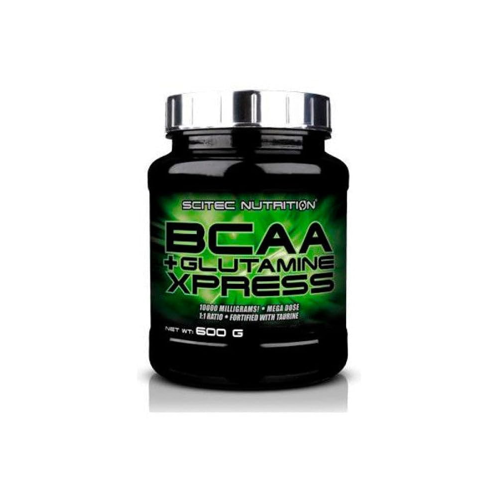 Scitec Nutrition BCAA + Glutamine Xpress – Essential Amino Acid Blend – with 5g 2:1:1 BCAAs – 5g Glutamine – Fortified with Taurine, 600 g, Apple