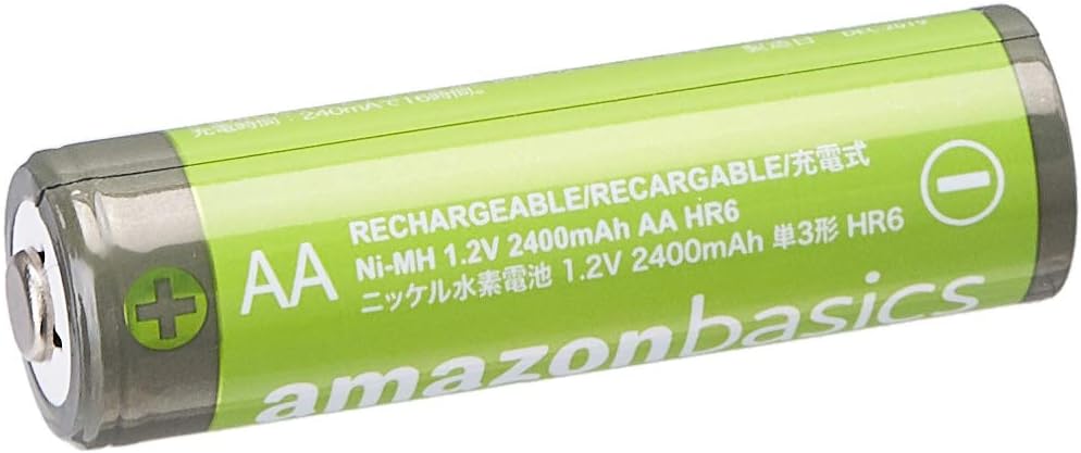 Amazon Basics 24-Pack Rechargeable AA NiMH High-Capacity Batteries, 2400 mAh, 1.2V, Recharge up to 400x Times, Pre-Charged - Image 4
